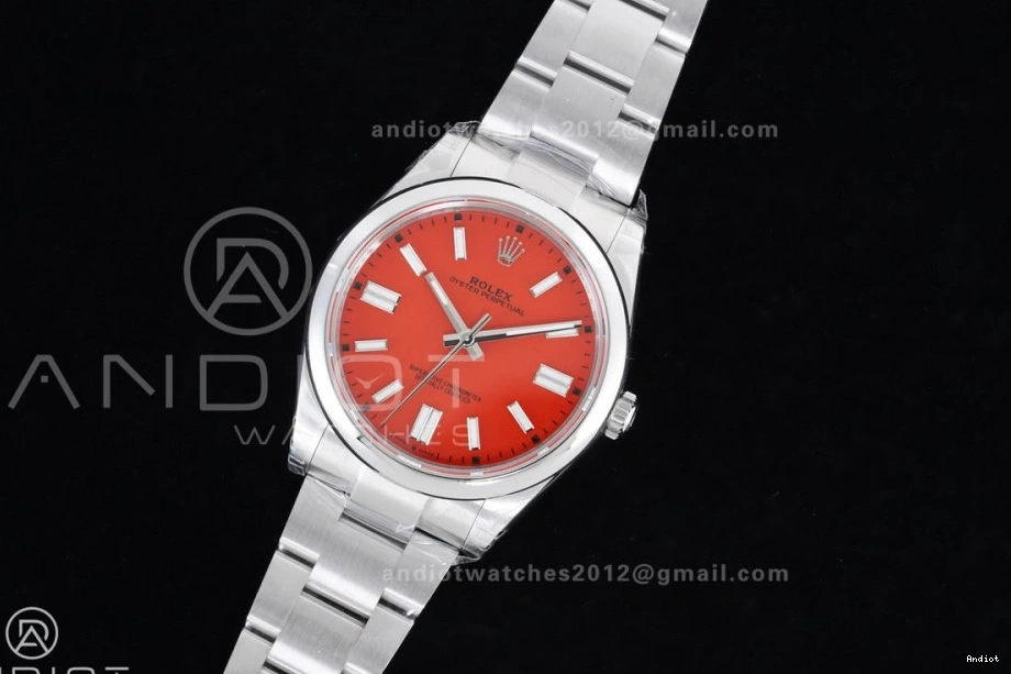1:1 Best 904L Dial Steel Perpetual DD3230 Red Oyster V2 Edition 124300 41mm VSF 0412